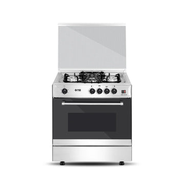 NasGas Cooking Range DG-430 Single Door - 4 Burner, Stainless Steel Body