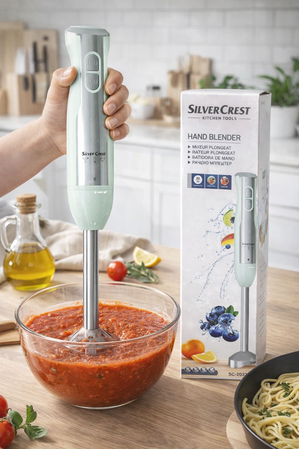 Silver Crest Hand Blender - 2 Speed Electric Blender