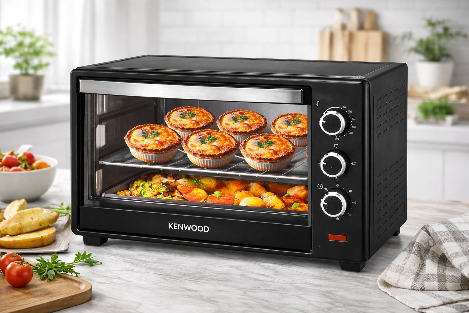 Kenwood 26L Oven Toaster 1300W Electric Baking Oven With Timer & Temperature Control