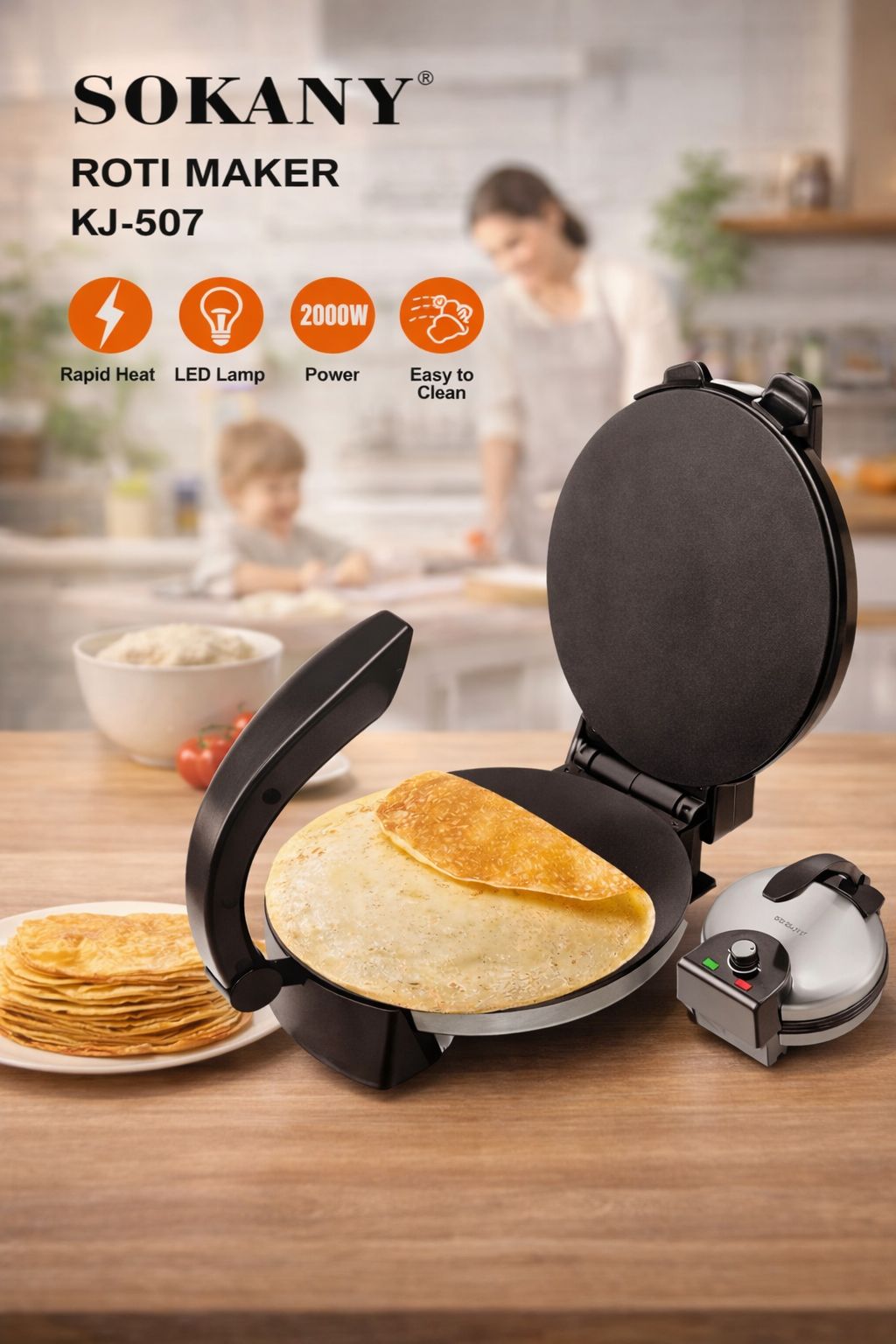 Electric Roti Maker SOKANY(KJ-507)