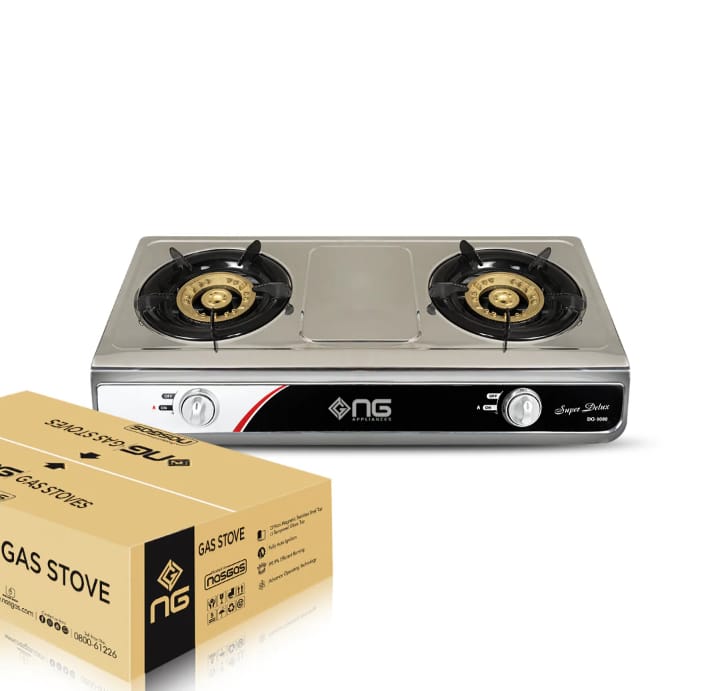 NasGas DG-1088 Auto lgnition Steel Gas Stove - Double Noozle Premium Banner